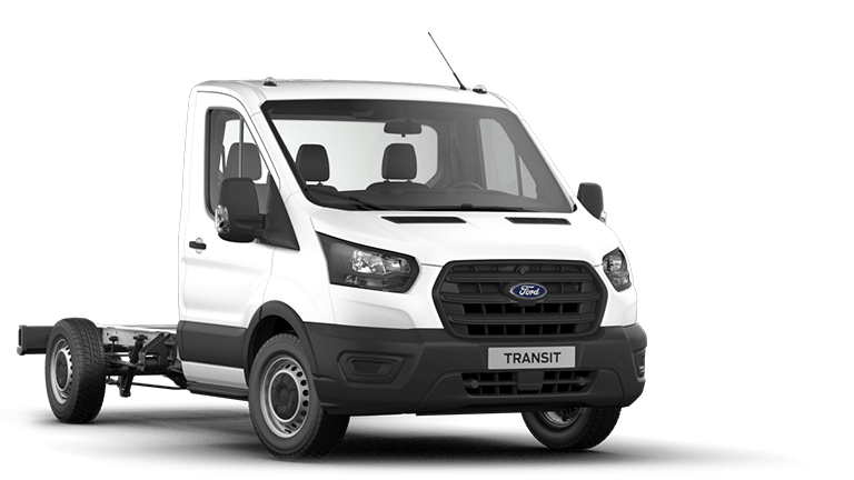 Ford Transit Chassis Cab vista frontale di tre quarti