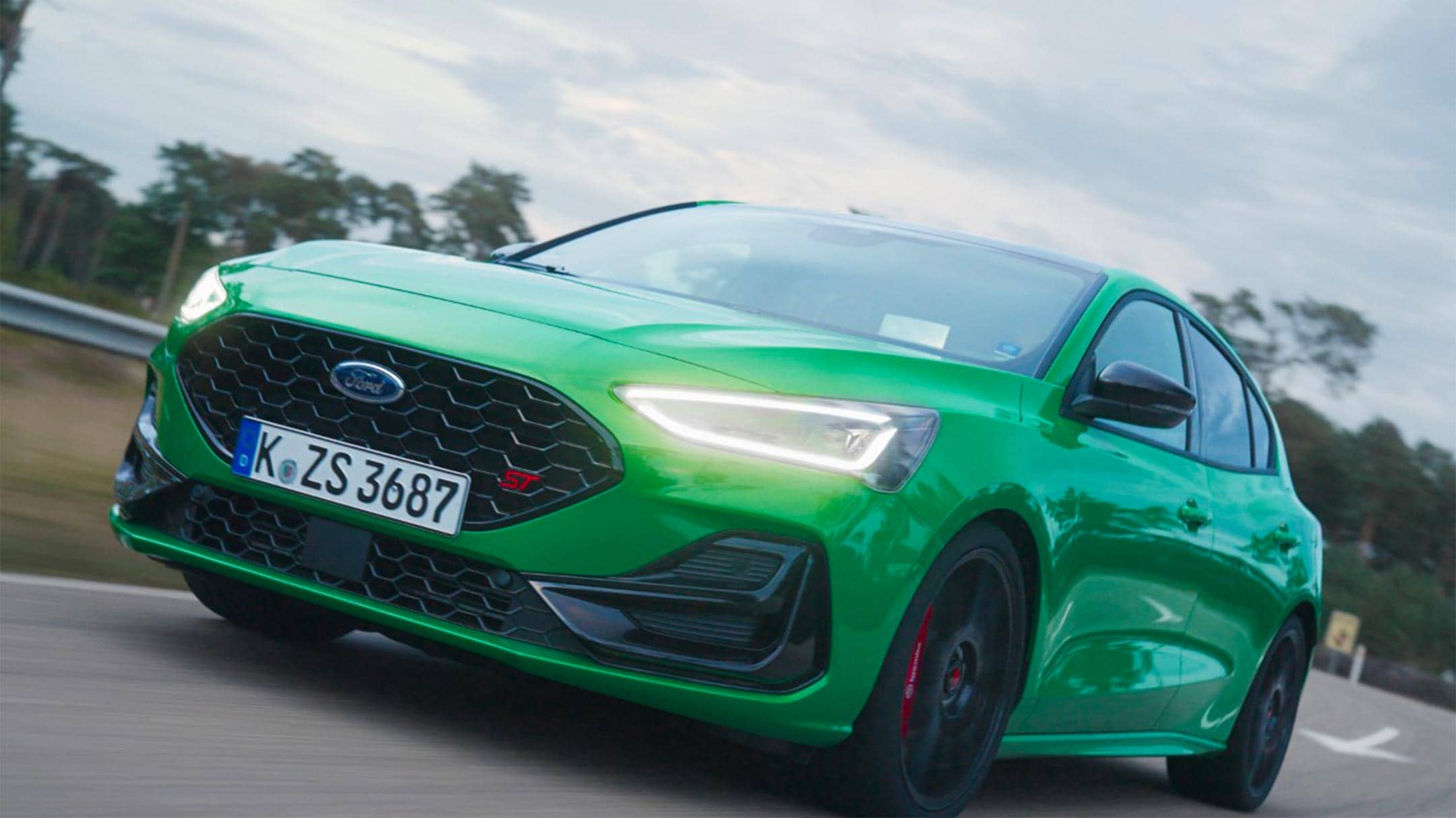 Ford Focus ST in green