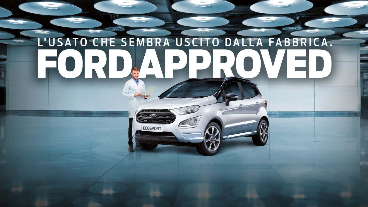 White Ford EcoSport in a car factory