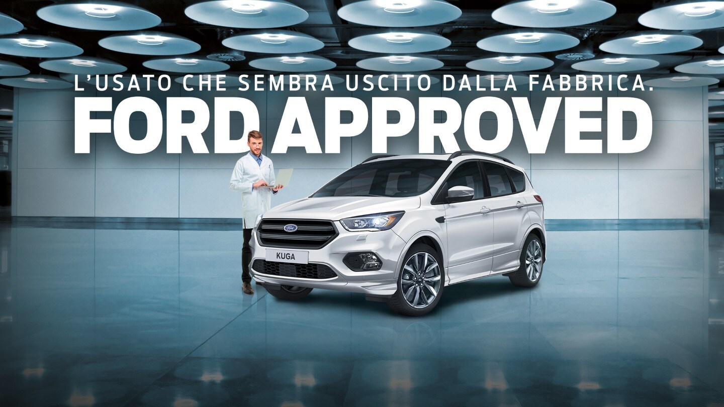 White Ford Kuga in a car factory