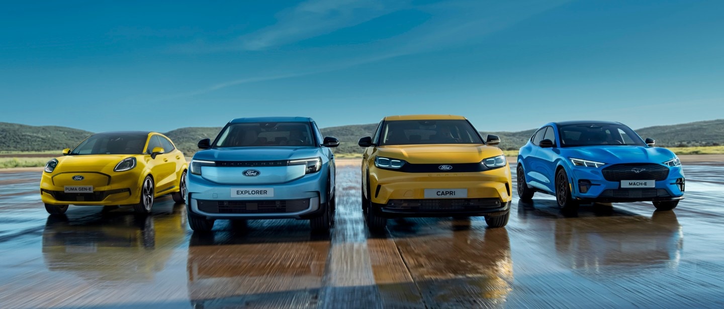 Gamma Ford elettrica con Puma Gen-E, Explorer, Capri e Mustang Mach-E