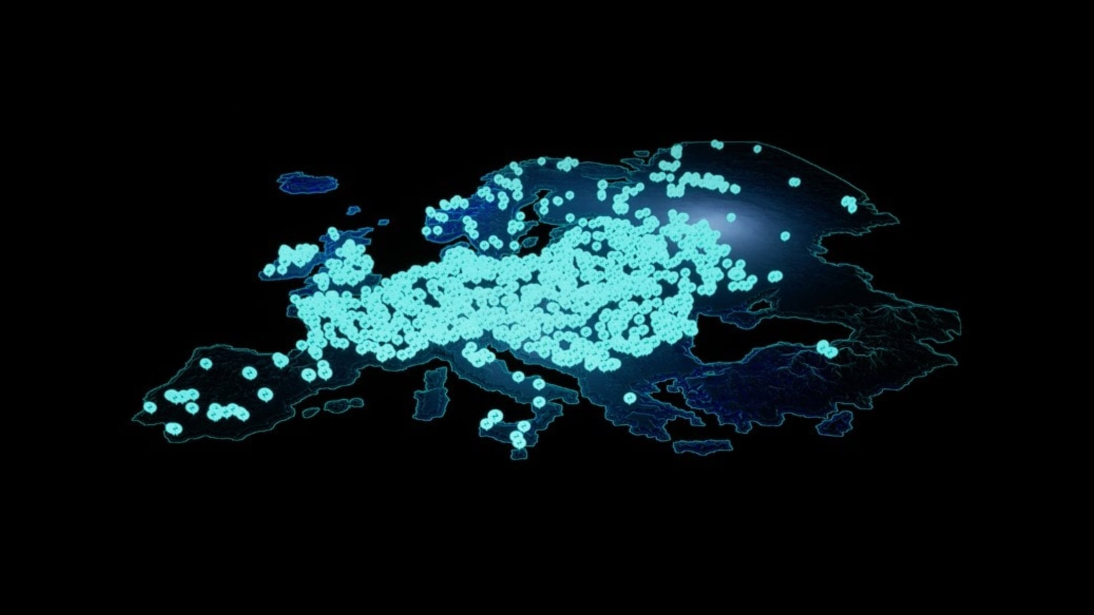 Rete di ricarica sulla mappa