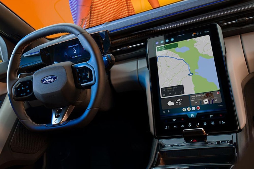 Dashboard showing the capabilities of the Ford Sync 3
