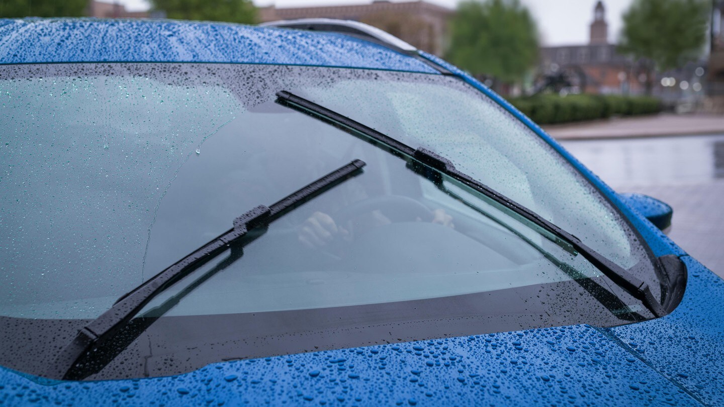 Ford EcoSport blu, tergicristalli
