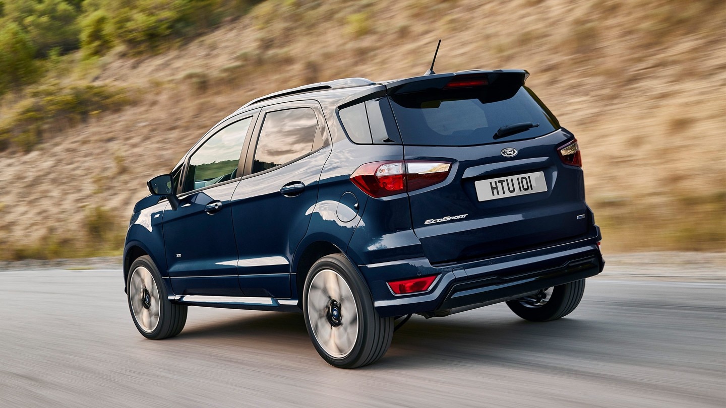 Ford EcoSport  blu in movimento