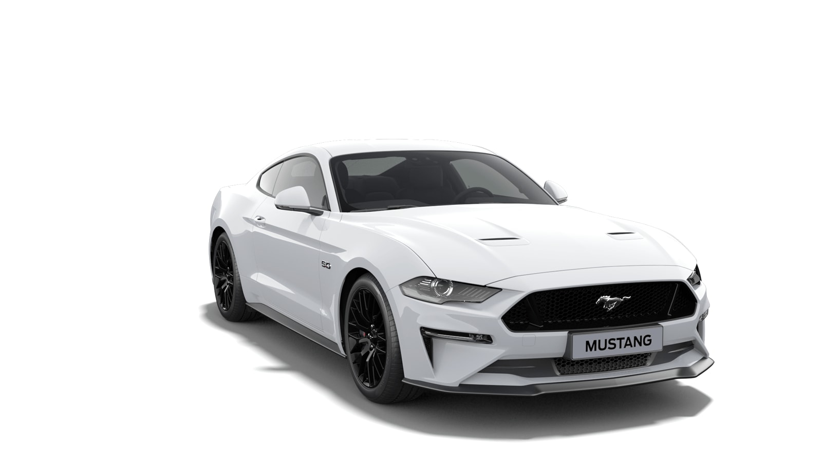 Ford Mustang V8 GT vista frontale di tre quarti