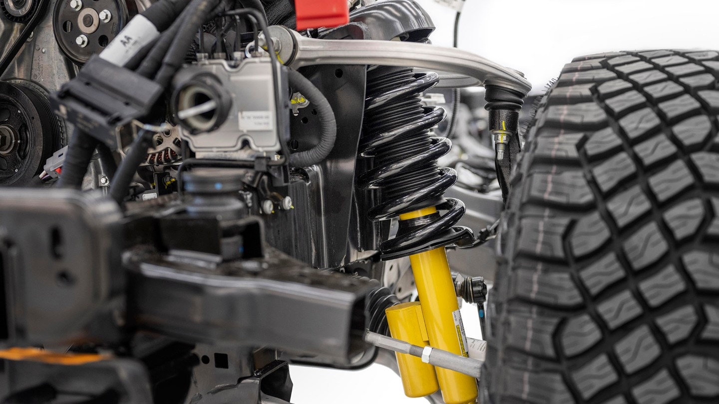 Close-up of BilsteinTM Position-Sensitive Damping