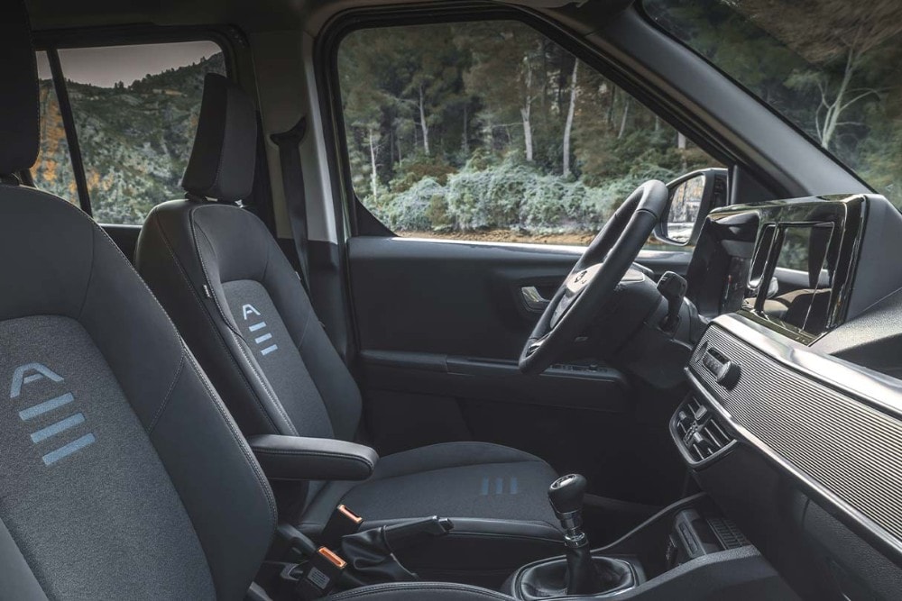 I sedili anteriori del Ford Tourneo Courier. 