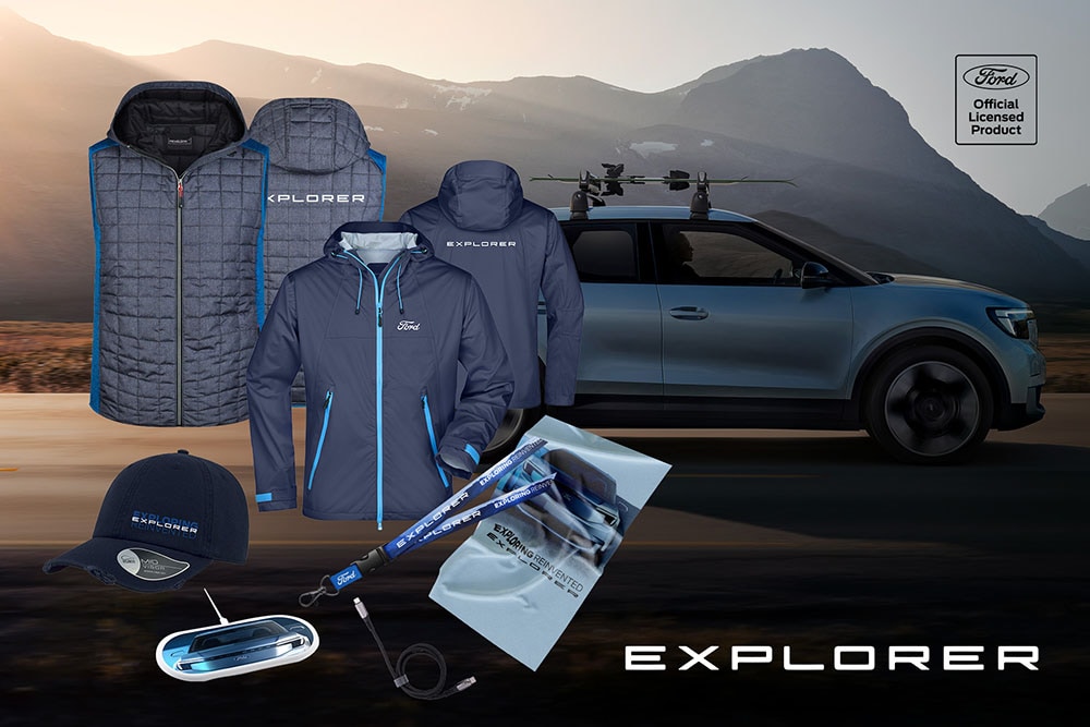 Collezione di merchandising Ford Lifestyle Collection della Ford Explorer.