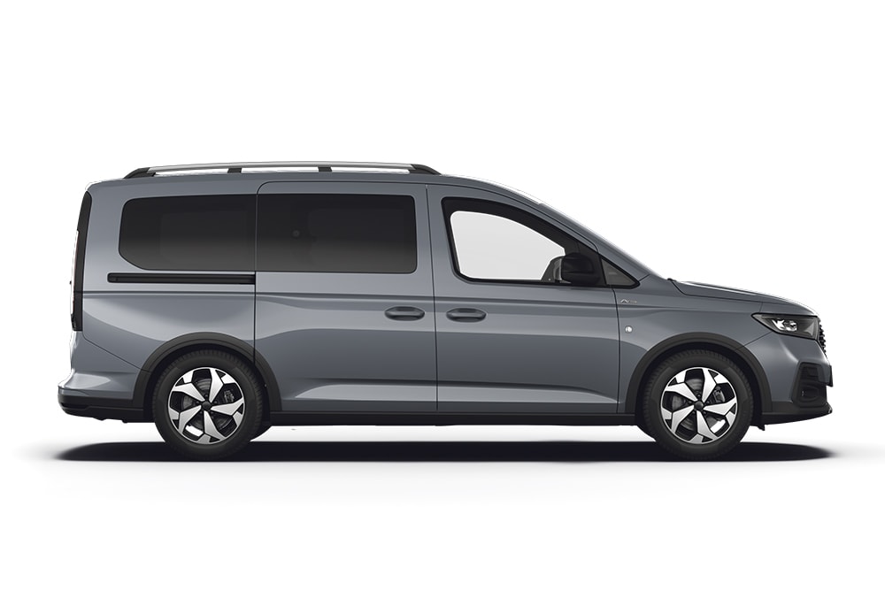 Ford Tourneo Connect grigio, parte della gamma Ford di multispazio e monovolume.