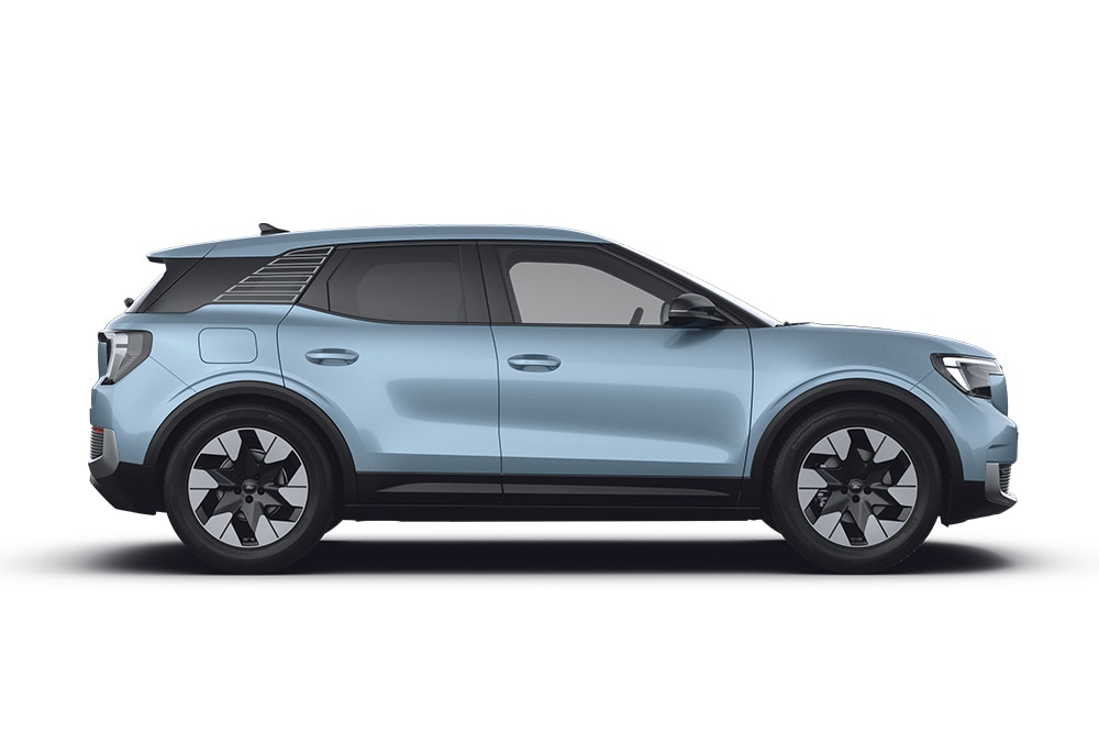 Una Ford Explorer blu, parte della gamma di SUV Ford.