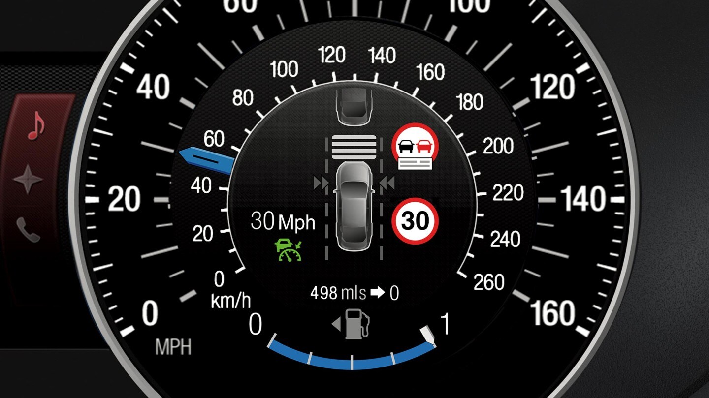 Tachimetro Ford S-MAX con dettaglio del display 