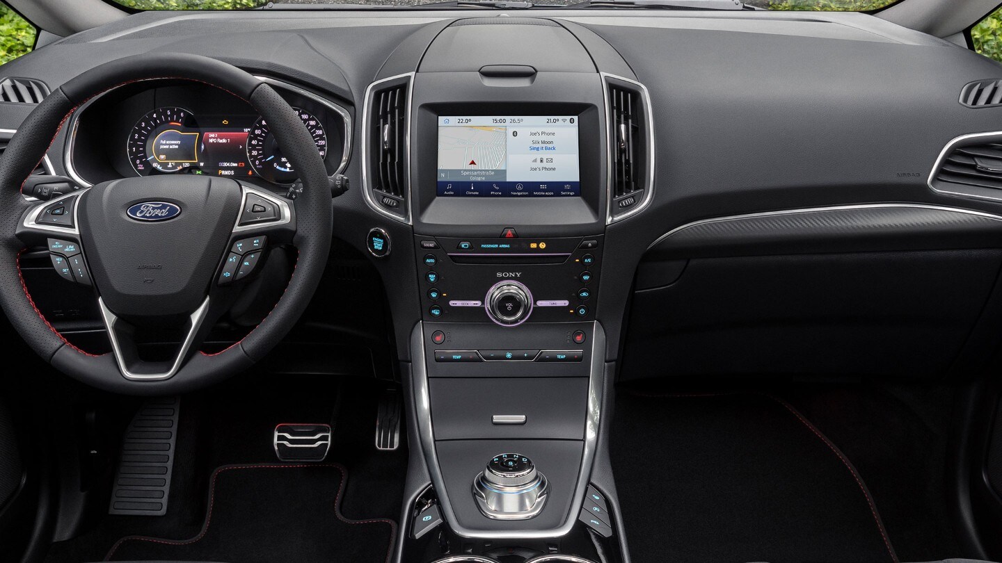 Pannello centrale SYNC 3 con display di Ford S-MAX 