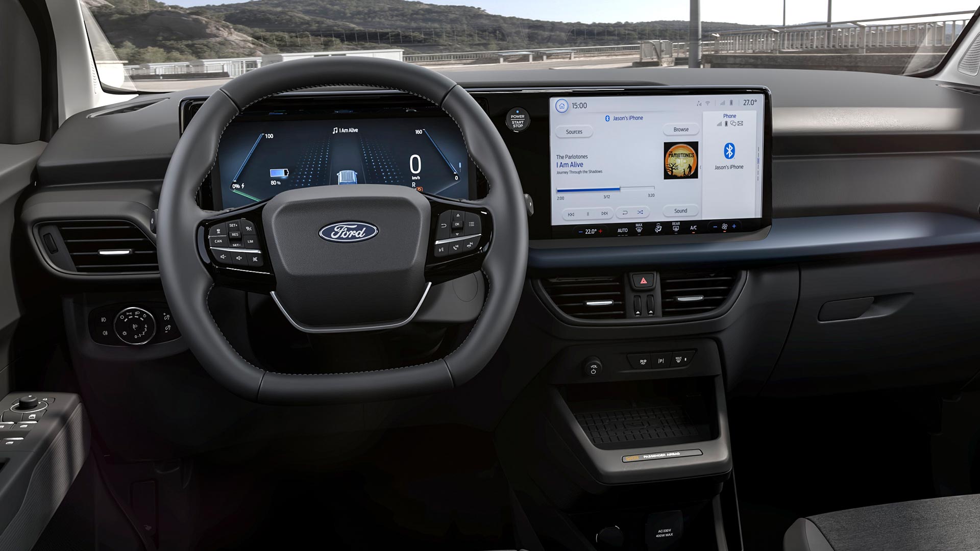 Ford E-Tourneo Courier Active Interni e touchscreen