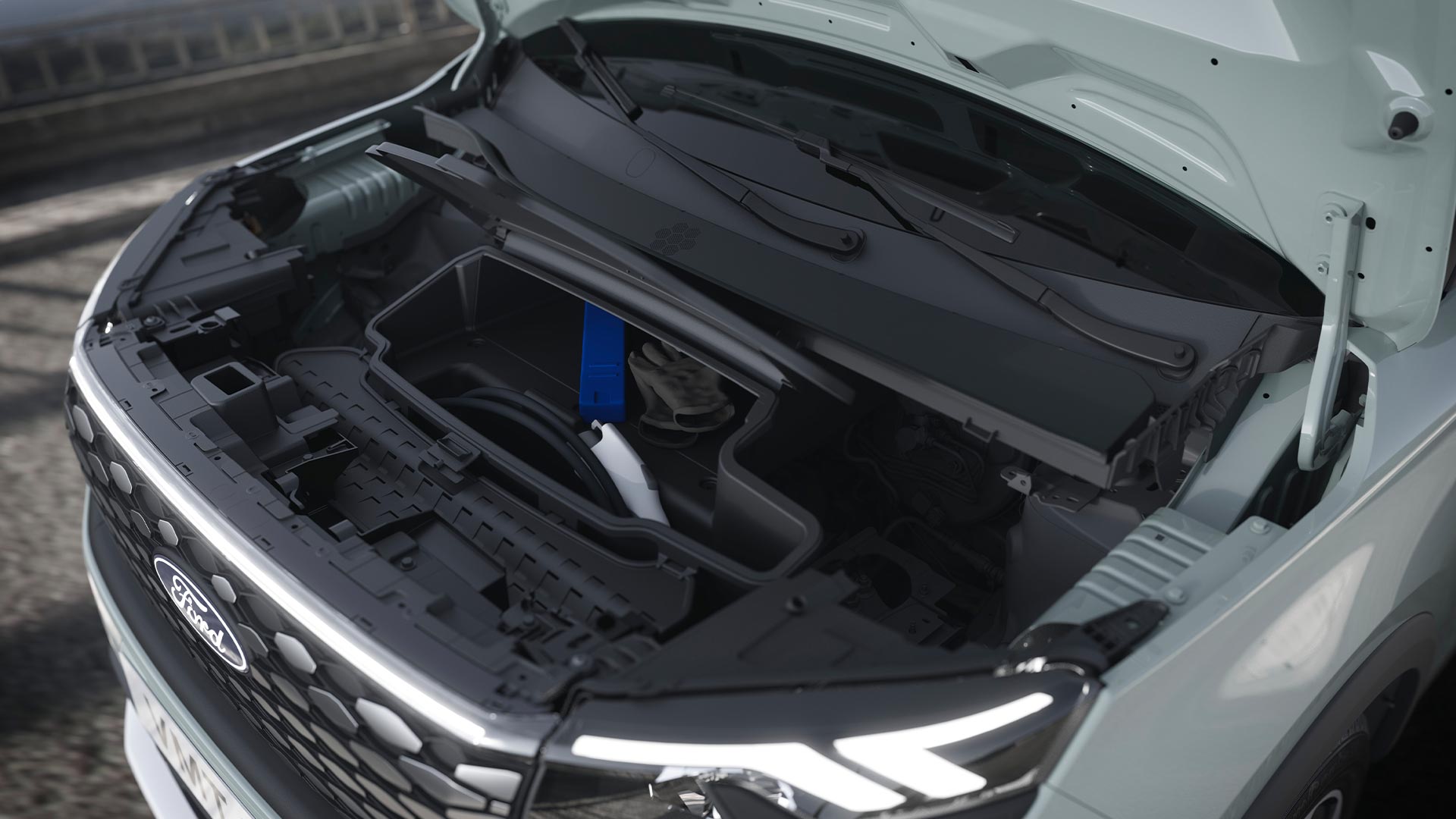 Ford E-Tourneo Courier Active Vista Sotto il Cofano