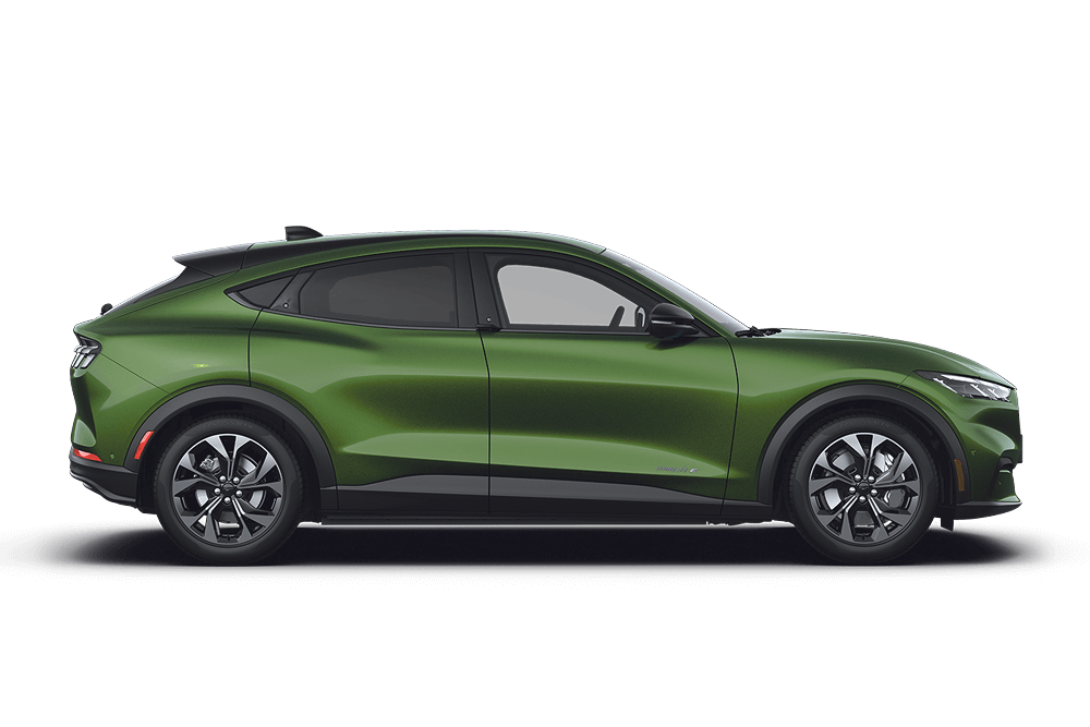 Profilo laterale di un Mustang Mach-E