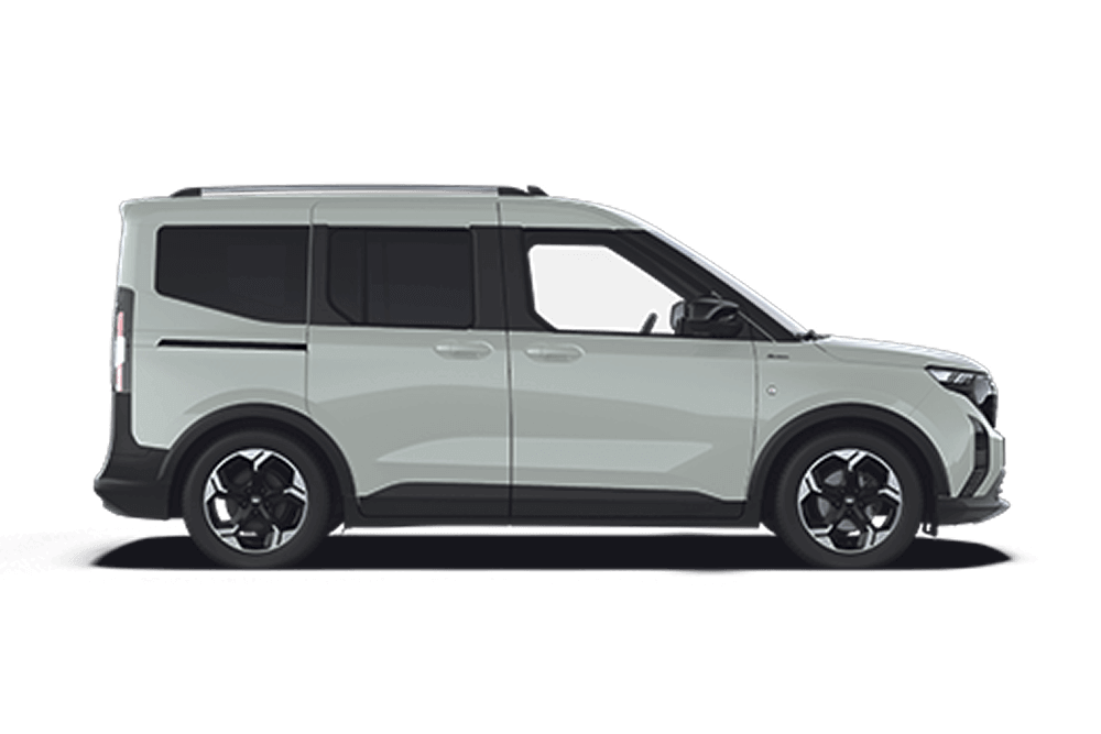 Profilo laterale di un E-Tourneo Courier