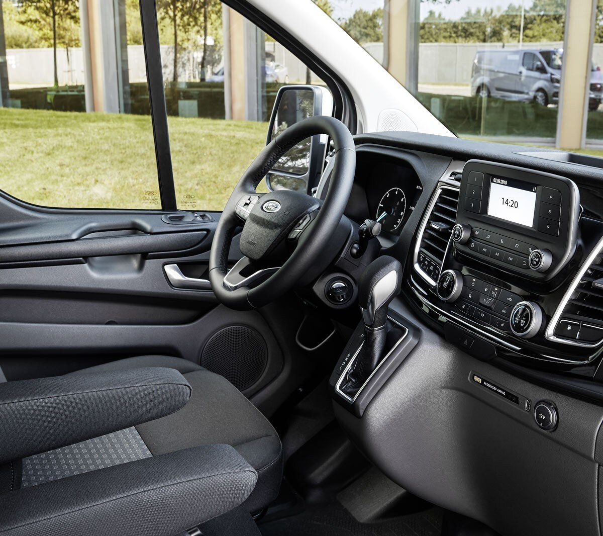 Interni del Ford Transit Custom