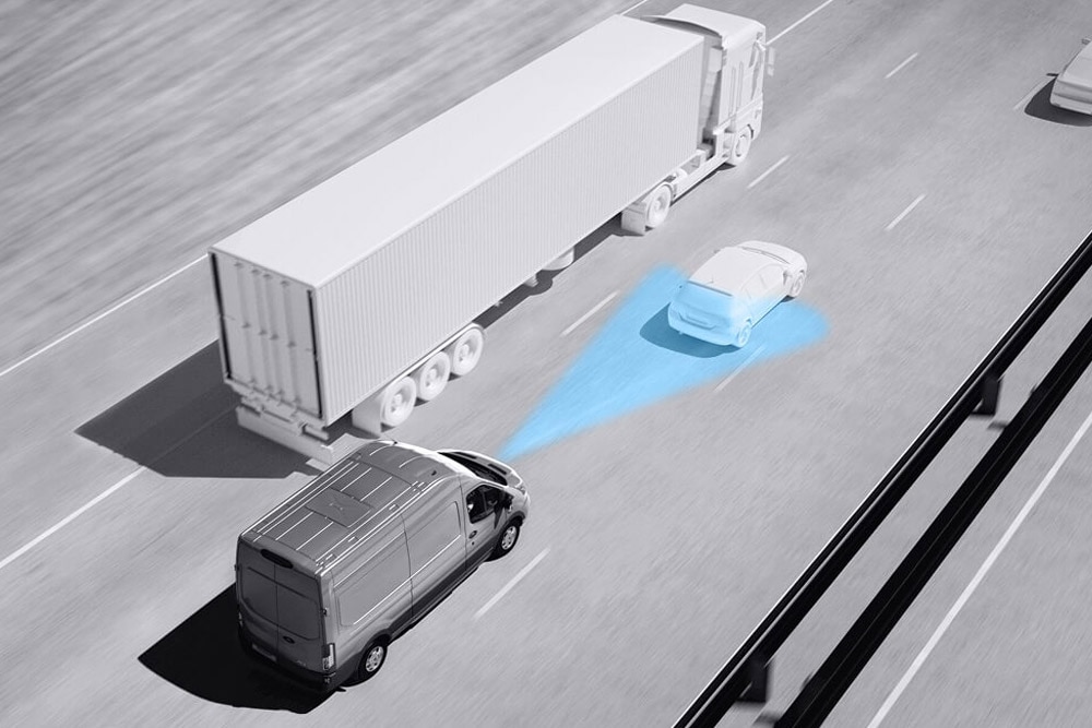 Ford Transit Advanced assistance technologies infographic