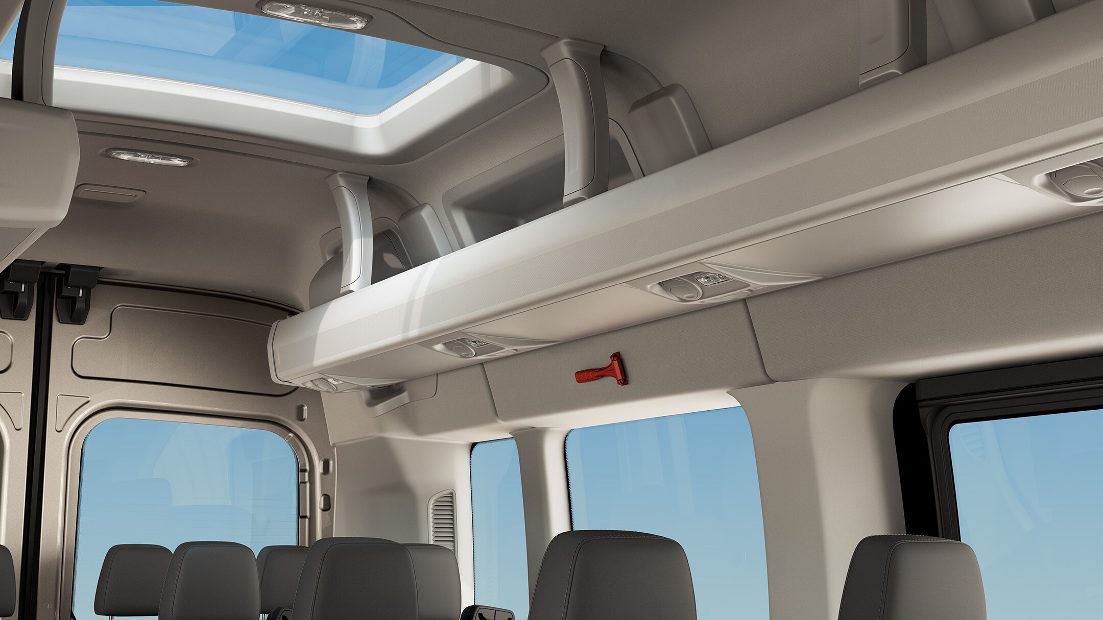 Spazio interno Transit Minibus