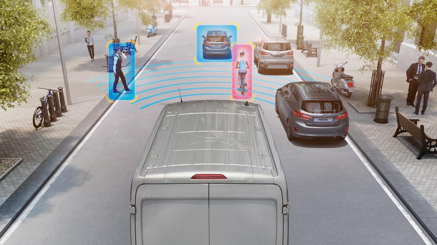 Grafica dimostrativa del pre-collision assist