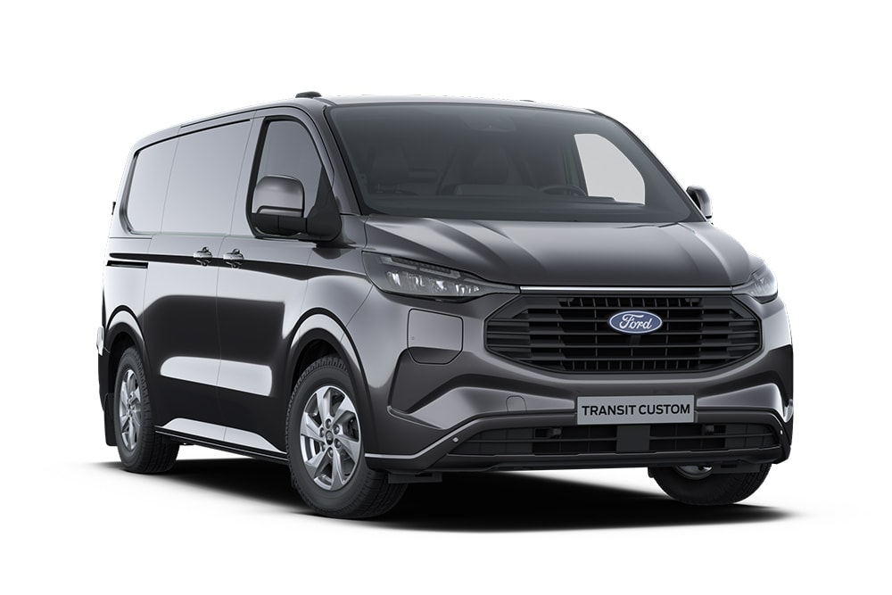 Ford Transit Custom PHEV Limited grigio scuro.