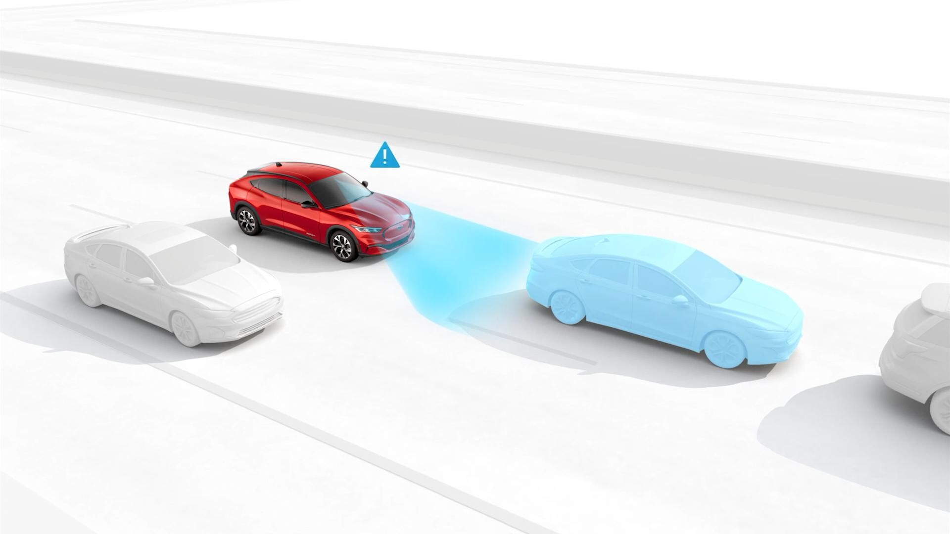 Grafica che mostra il Sistema di avvisi conducente su un veicolo Ford.