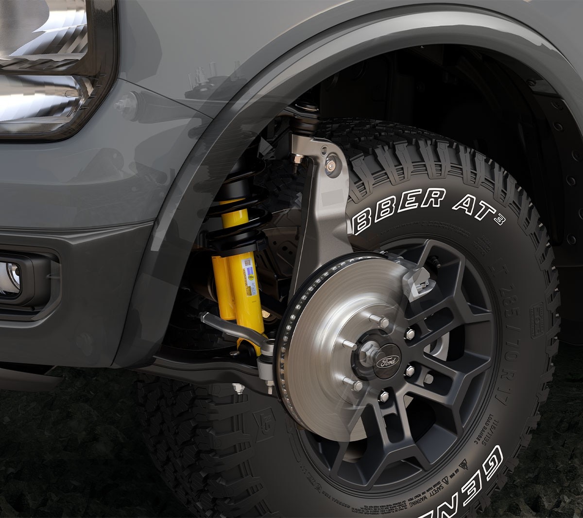 All-New Ford Tremor suspension and break detail