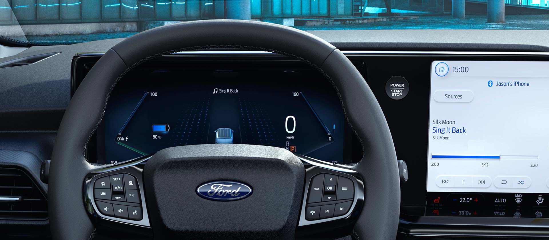 Ford E-Transit Courier display digitale