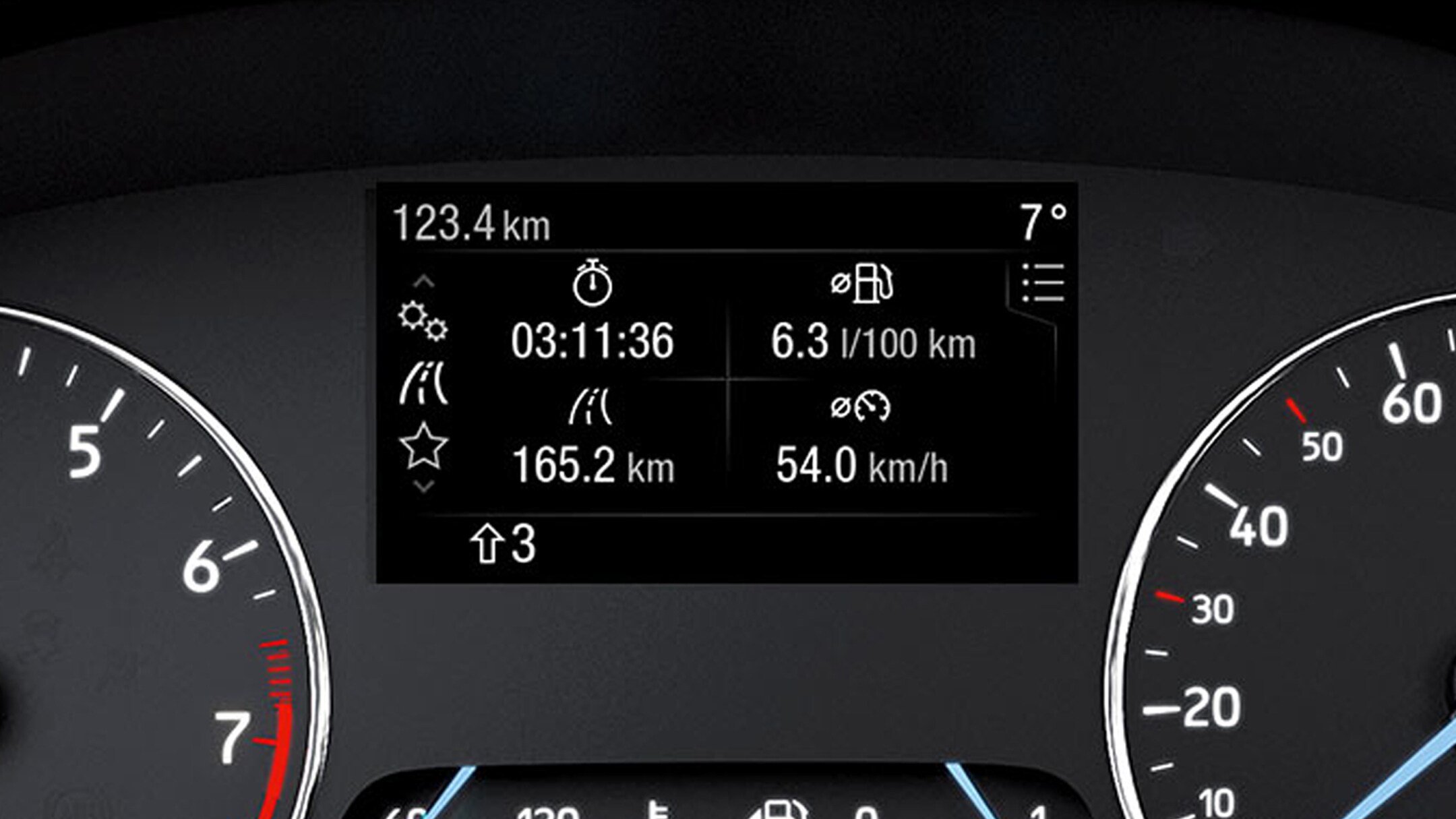 Ford EcoSport, cruscotto con indicatore del cambio di marcia